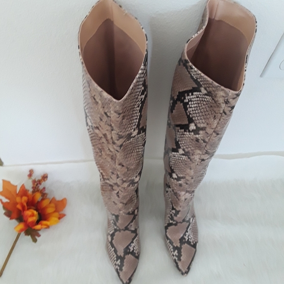 Snake effect Steve Madden Kimari boots - Picture 8 of 9